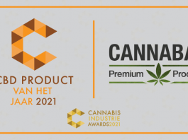 Cannabas CBD 40% winnaar CBD product van het jaar 2021