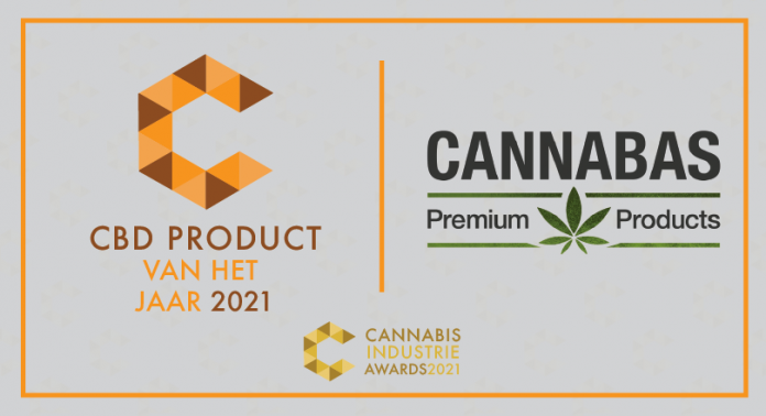 Cannabas CBD 40% winnaar CBD product van het jaar 2021