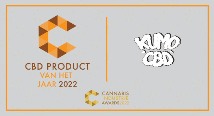 Kumo CBD de winnaar geworden in de Cannabis Industrie Awards 2022 categorie CBD product van het Jaar.