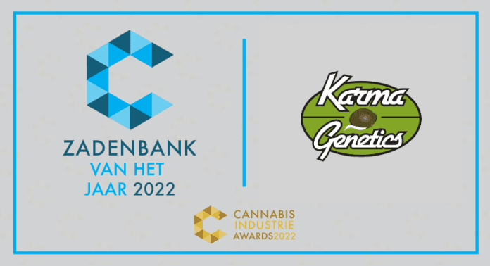 Karma Genetics Zadenbank van het Jaar 2022 Cannabis Industrie Awards